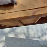 wooden bistro table, vintage, countryside, bohemian