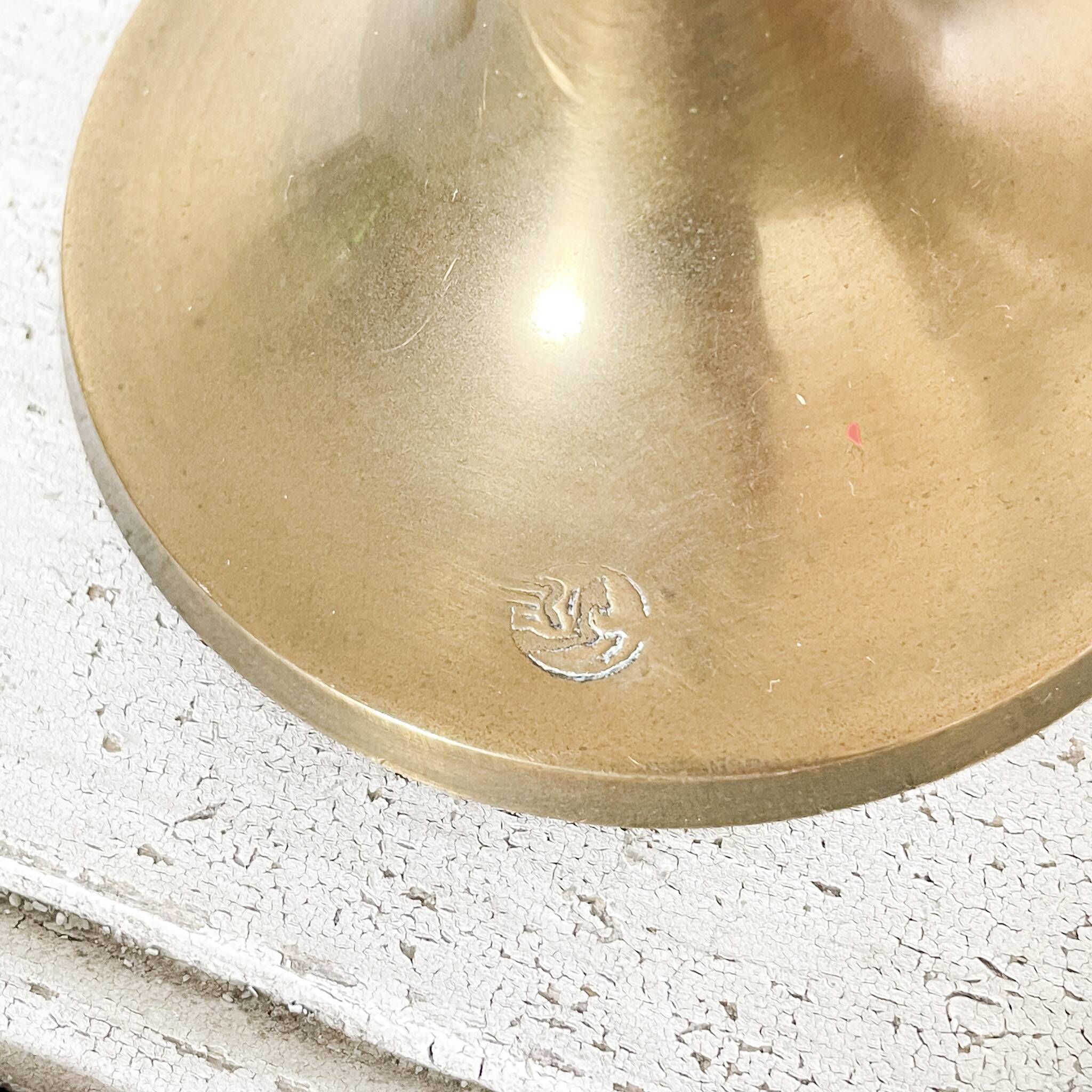 Small brass candle holder