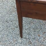 Solid oak desk from the 1930s with spindle legs