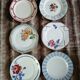 6 mismatched antique dinner plates
