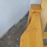 Scandinavian light wood armchair