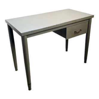 Vintage khaki metal desk