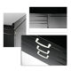 Black line with 6 drawers and 2 closets circa 1970