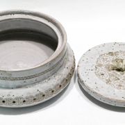 Rare boîte ou bonbonnière en céramique par Aldo Londi pour Bitossi 1960.