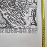 Vintage reproduction, Lutetia Parisiorum Urbis, 1618, after Sebastian Munster, 105 x 73 cm