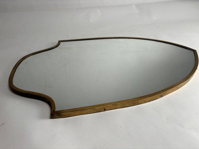 Mid-Century Modern Brass Wall Mirror by Gio Ponti, 1950