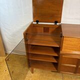 Cabinet de musique en teck rétro des années 50 par Nathan (vers 1960) Un fantastique an