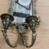 Napoleon III wall mirror with 2 bronze holders