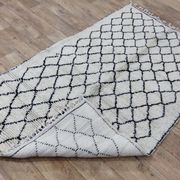Handmade wool Berber rug 220 X 130 CM