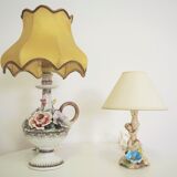 Desk Lamps with Lampshades Day, 1950s, Set of 2
