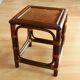 Small side table made of bamboo, rattan and wood - plant stand - Vintage