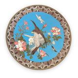 Plat en émail cloisonné Japon XIXeme