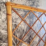 Vintage 4-panel rattan screen