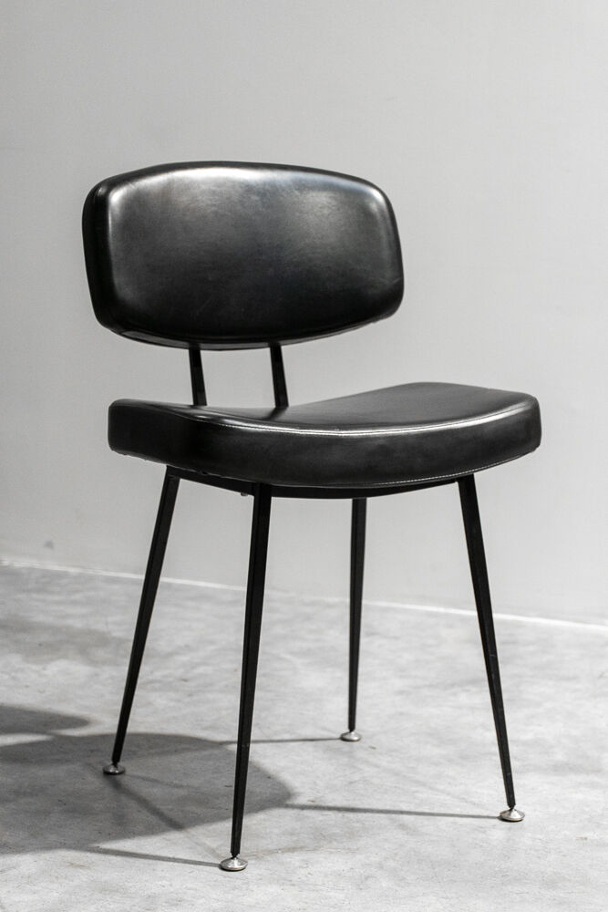 Scandinavian chair skaï foot compass 1969