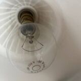 Glass and brass pendant light