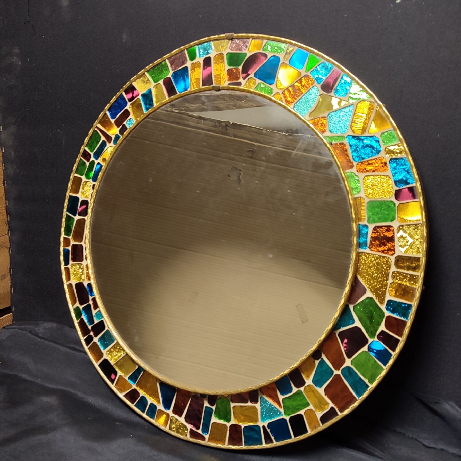 Glass mosaic mirror 1950