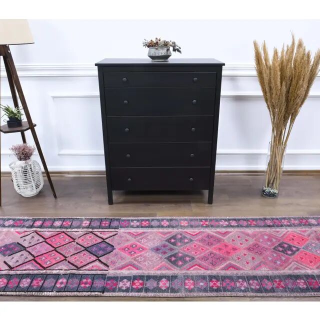Turkish Handmade Wool Runner 77x395