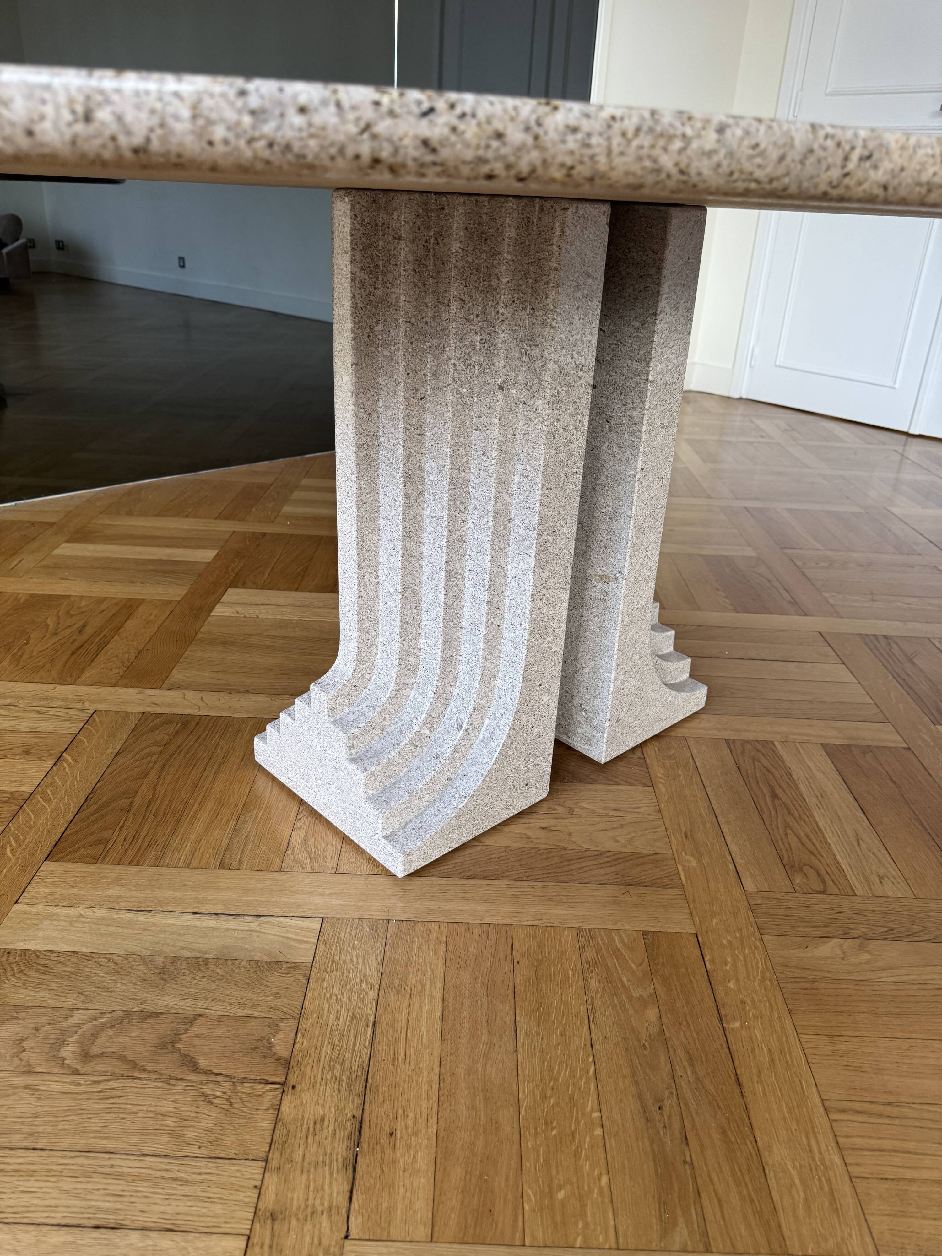 Table Granit Terrazzo, Plateau Oval