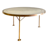 Berthold Müller Mosaic and Brass Table