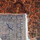 Handmade antique Persian Sarouk rug 3.4' x 5.3' (103cm x 161cm) 1920s -1B699