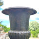 Iron garden urn planter, Antique French cast iron classical campana va