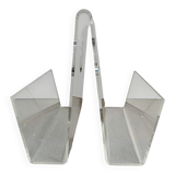 Vintage plexiglass magazine holder, 1970s