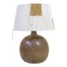 Sandstone ball lamp and its cotton thread lampshade.