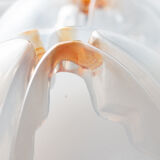 4 Mazzega Murano wall lamps vintage 1960s