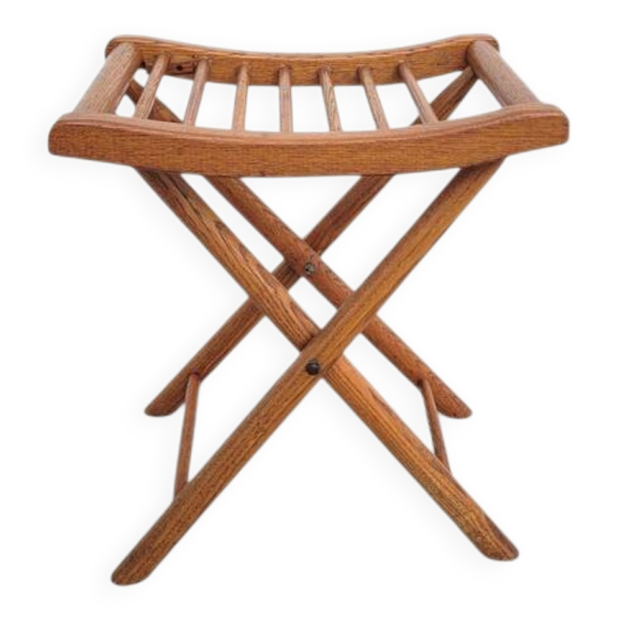 Stool or luggage rack / Vintage wooden suitcase rest
