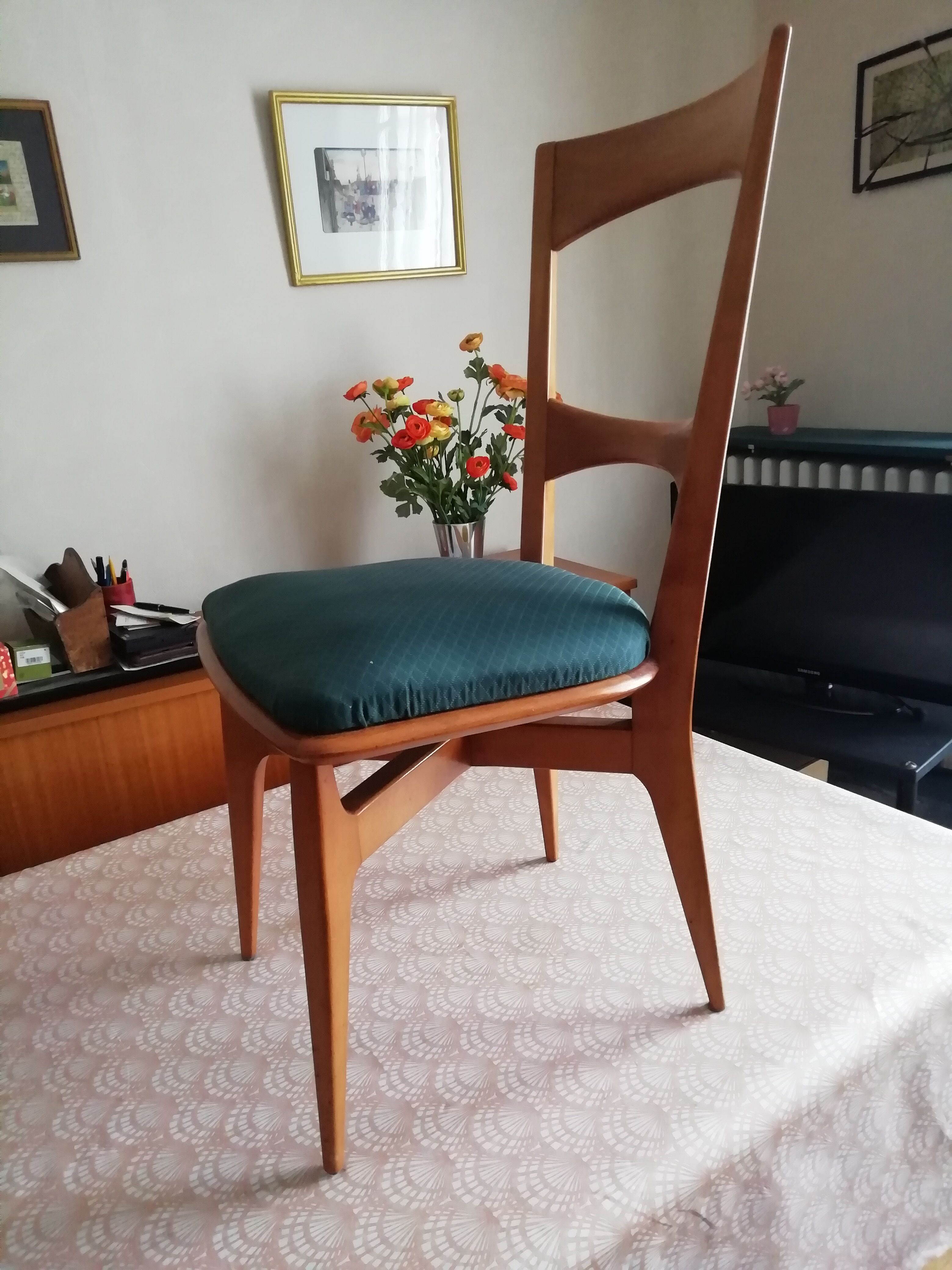 Set of 6 chairs, year 60s