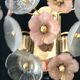 Murano pair of sconces in flower model 1980