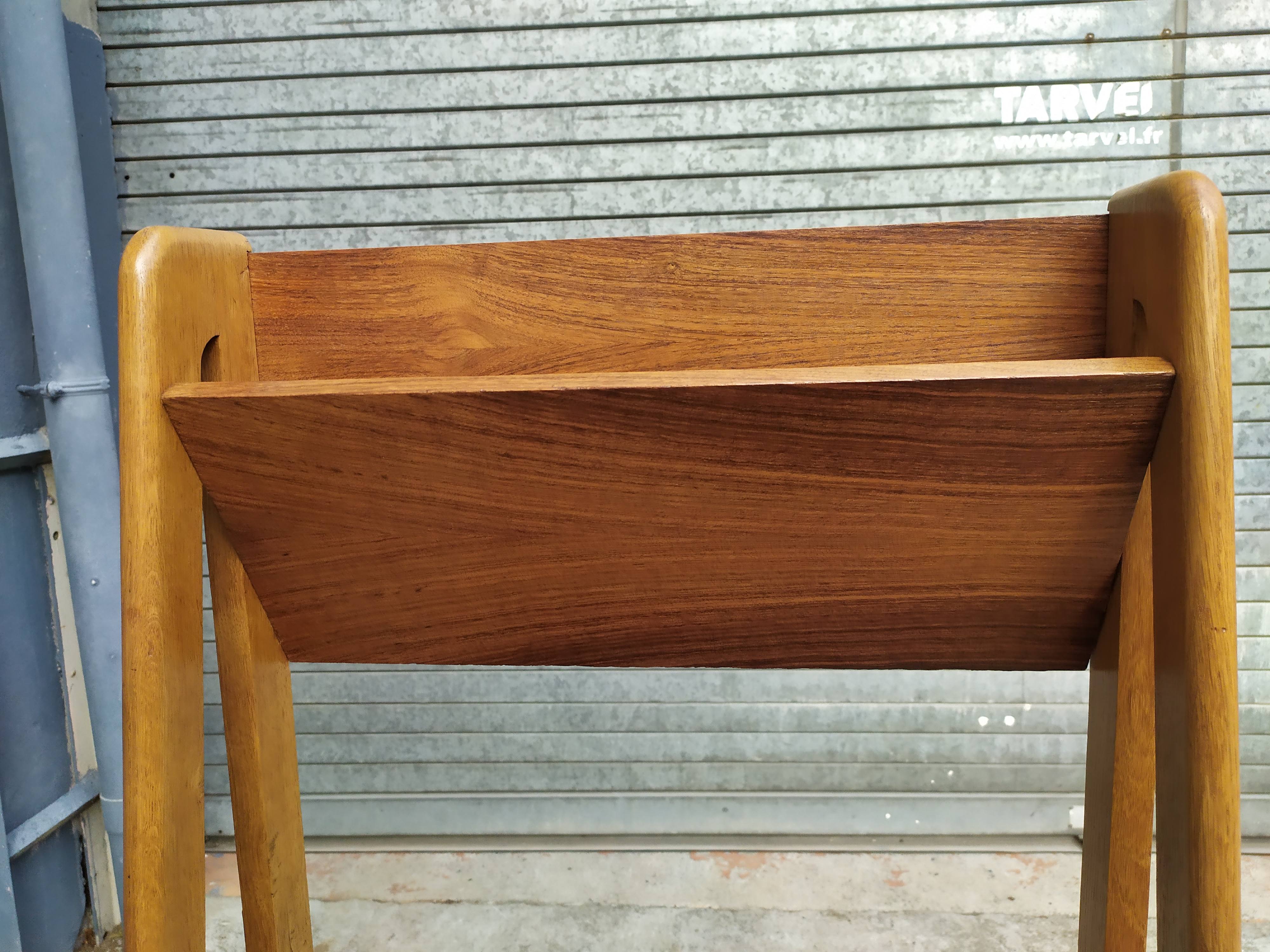 Oak compass foot shelf 1950