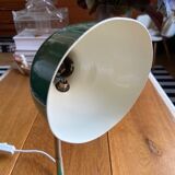 Green enamelled desk lamp