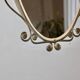 Old brass mirror 70 x 41 cm
