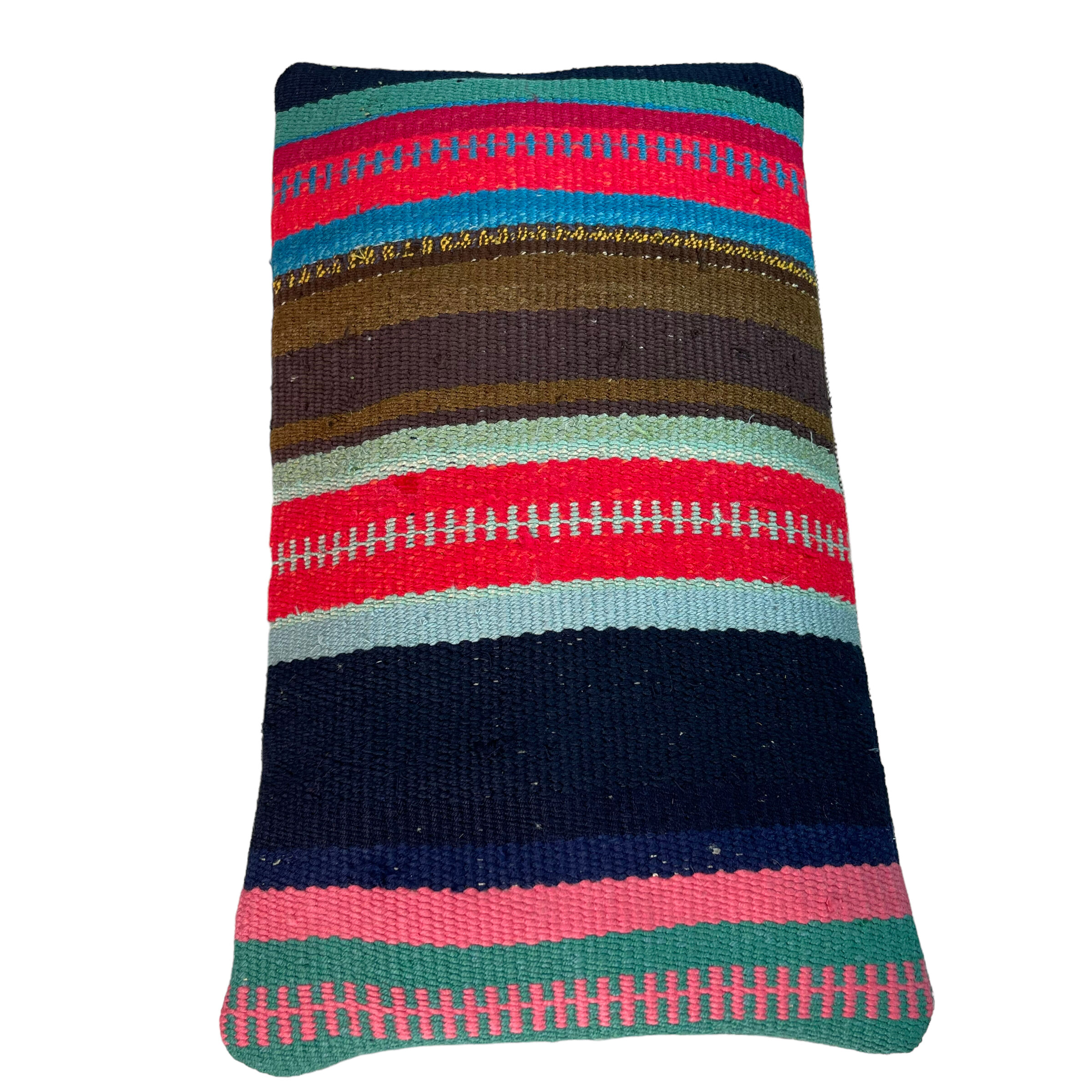 Vintage turkish kilim cushion cover 30x50cm