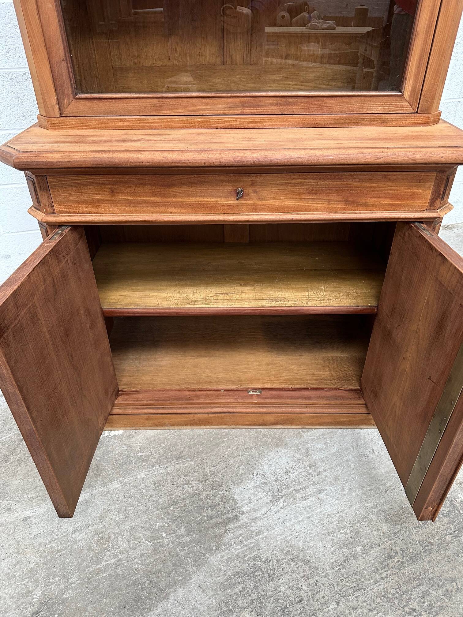 Large mahogany display case