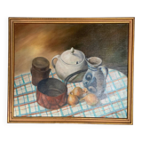 Oil painting on canvas still life