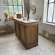 Oak and marble counter 1950