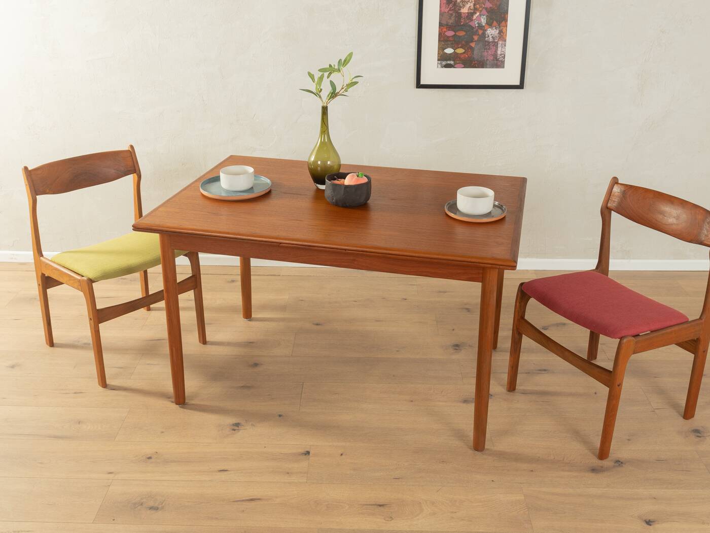 Table à manger extensible classique des années 1960