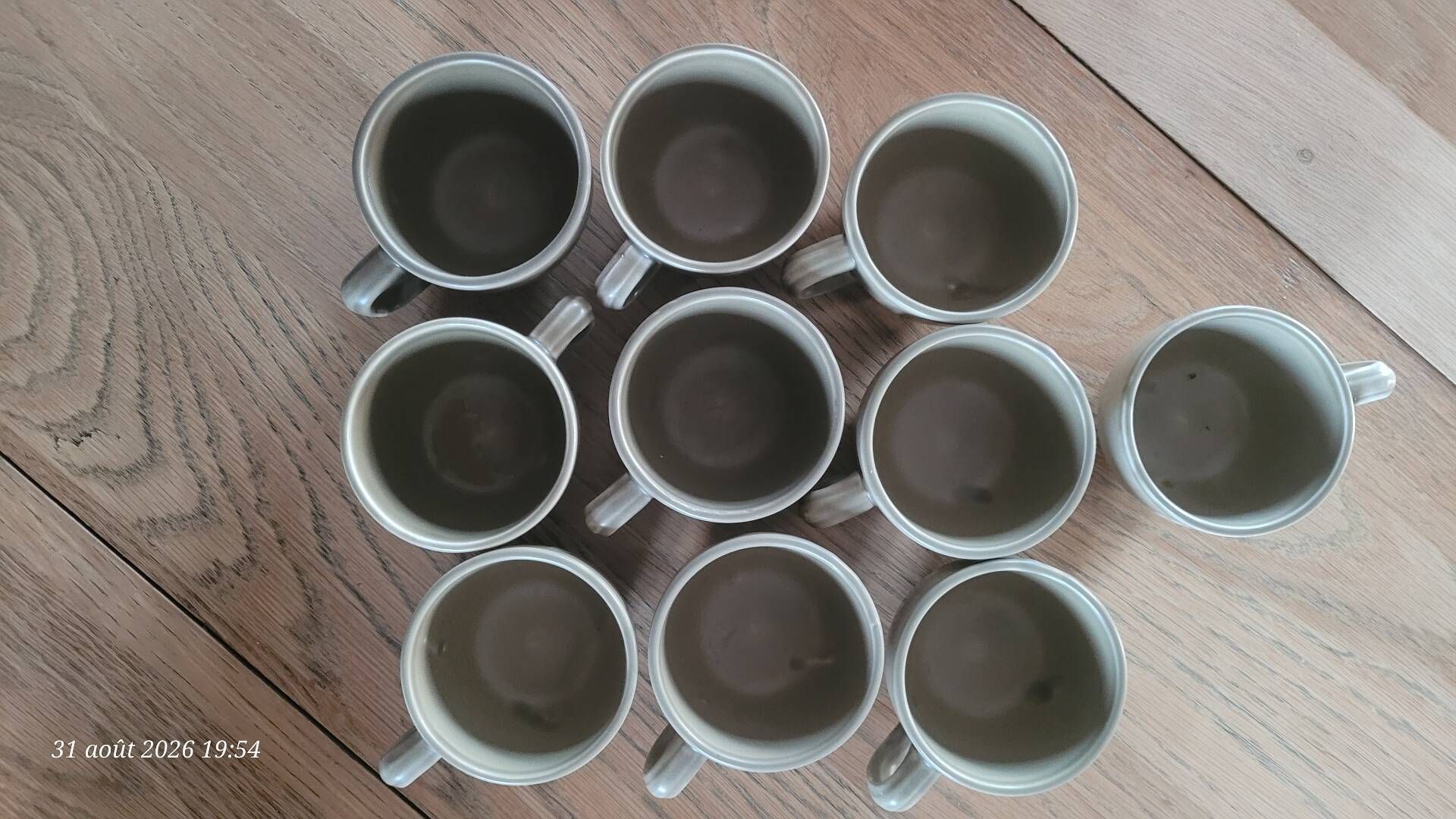 Coffee service in stoneware from the Revernay art workshops - France