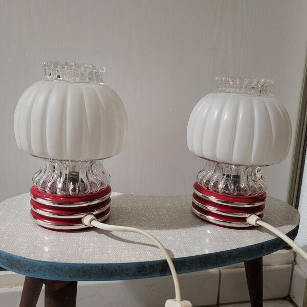 Lampe champignon, graewe leuchten, Allemagne 1950,60