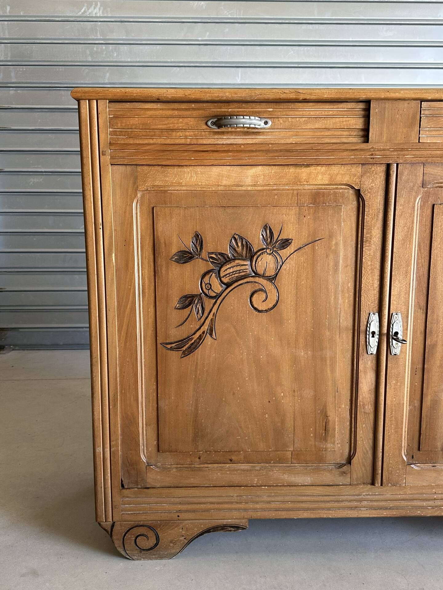 Buffet Art déco années 30 en bois blond