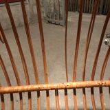 Head and foot of wicker bed