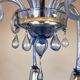 Five-Arm Murano Glass Chandelier With Scrollwork, 20th Century