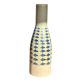 Large ceramic vase — blue pattern