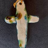 Vintage ceramic wall cross