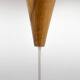 Lampe suspendue en bois et verre des années 1960 par ULUV, Tchécoslovaquie, marquée par le fabricant