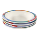 Set of 4 vintage Memphis style deep plates.