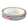 Set of 4 vintage Memphis style deep plates.