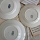 6 mismatched vintage iron earthenware plates